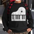 Grand Spinet Piano Player Simple Grunge Pianist Sweatshirt Gifts for Old Men
