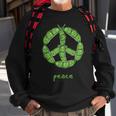 Green Peas In A Pod Peace Symbol Sweatshirt Gifts for Old Men