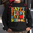 Groovy Happy First Day Of School Back To School Teachers Sweatshirt Gifts for Old Men