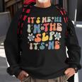 Groovy Its Me Hi Im The Slp Its Me Funny Speech Therapy Sweatshirt Gifts for Old Men