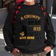 Grumpy Old Bear & His Honey Live Here Family Bday Xmas Gift Sweatshirt Gifts for Old Men