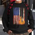 Guitar American Usa Flag Patriotic Guitarist Men Patriotic Funny Gifts Sweatshirt Gifts for Old Men