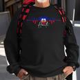 Haiti Heritage Roots Proud Heartbeat Haitian Flag Pride Sweatshirt Gifts for Old Men