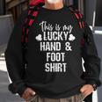 Hand And Foot Card Game Player Sharks Cards Sweatshirt Gifts for Old Men