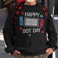 Happy Dot Day Gamers Boy Game Controller Colourful Polka Dot Sweatshirt Gifts for Old Men