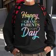 Happy Grandparents Day Tie Dye Sweatshirt Gifts for Old Men