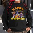 Happy Halloween Three Gnomes Skeleton Zombie Trick Or Treat Sweatshirt Gifts for Old Men