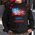 Happy Labor Day Fireworks And American Flag Labor Patriotic Sweatshirt Gifts for Old Men