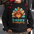 Happy Thanksgiving Turkey Day Leopard Holiday Sweatshirt Gifts for Old Men