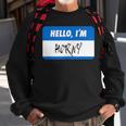 Hello I'm Horny Adult Humor Sweatshirt Gifts for Old Men