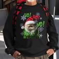 Ho Ho No Bad Cat Christmas Sweatshirt Gifts for Old Men
