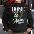 Home Is Where The Anchor Drops Sailboat Sailor Sweatshirt Gifts for Old Men