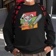 Horror Lover Creepy Chainsaw Bunny Creepy Sweatshirt Gifts for Old Men