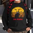 Horror Reaper Cat With Scythe Ew People Creepy Halloween Halloween Sweatshirt Gifts for Old Men