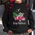 Hummingbird Christmas Ride Red Truck Sweatshirt Gifts for Old Men