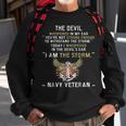 I Am The Storm Navy Veteran Sweatshirt Gifts for Old Men