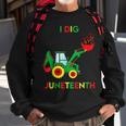 I Dig Junenth Fists Tractor Funny Toddler Boys Sweatshirt Gifts for Old Men