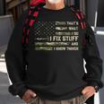 I Fix Stuff And I Know Things Handyman Handy Dad Fathers Day Sweatshirt Gifts for Old Men