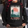 I Hike Like A Girl Hiker Camping Lover Backpacking Sweatshirt Gifts for Old Men
