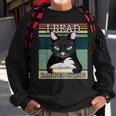 I Read Banned Book Funny Book Lover Retro Cat Read Books Sweatshirt Gifts for Old Men