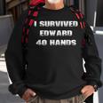 I Survived 40 Hands College Alcohol Drinking Game Sweatshirt Gifts for Old Men