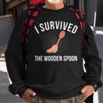 I Survived The Wooden Spoon Spoon Survivor Sweatshirt Gifts for Old Men