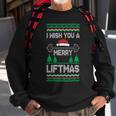 I Wish You A Merry Liftmas Fitness Trainer Sweatshirt Gifts for Old Men