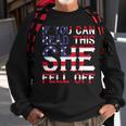 If You Can Read This She Fell Off Funny Motorcycle Gift For Mens Sweatshirt Gifts for Old Men
