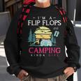Im A Flip Flops And Camping Kinda Girl Camper Women Camping Sweatshirt Gifts for Old Men