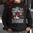 Im A Grumpy Old Coast Guard Veteran Gift Gift For Mens Sweatshirt Gifts for Old Men