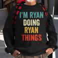 Im Ryan Doing Ryan Things Funny Vintage First Name Sweatshirt Gifts for Old Men