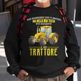 In My Head I Am Driving My Tractor Italian Words Sweatshirt Gifts for Old Men