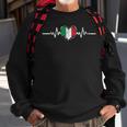 Italy Flag Heartbeat Italian Roots Vintage Sweatshirt Gifts for Old Men