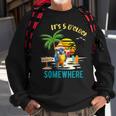 It's 5 O’Clock Somewhere Parrot Sunset Drinking Sweatshirt Gifts for Old Men