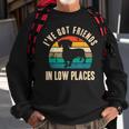 I've Got Friends In Low Places Dachshund Vintage Sweatshirt Gifts for Old Men