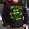 Jamaica 2023 Girls Trip With Jamaican Flag And Kiss Lips Sweatshirt Gifts for Old Men