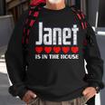 Janet Is In The House Retro Hearts First Name Love Janet Sweatshirt Gifts for Old Men