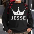 Jesse Crown King Custom Gift Name For Jesse Sweatshirt Gifts for Old Men