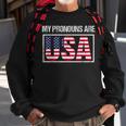 July 4Th My Pronouns Are Usa Funny Patriotic Us Flag Gift For Mens Sweatshirt Gifts for Old Men