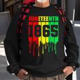 Junenth 1865 African Flag Color Celebrate Junenth Sweatshirt Gifts for Old Men