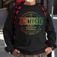 Junenth Black African Junenth & Black History Sweatshirt Gifts for Old Men