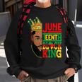 Junenth Black King Melanin Black Dad Fathers Day Men Sweatshirt Gifts for Old Men