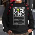 Junenth Black King Melanin Dad Fathers Day Men Father Fun Sweatshirt Gifts for Old Men