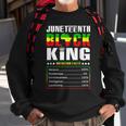 Junenth Black King Nutritional Facts Dad Boys Fathers Day Sweatshirt Gifts for Old Men