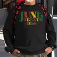 Junenth Celebrate Black Freedom 1865 Junenth Afro Sweatshirt Gifts for Old Men