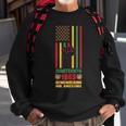 Junenth - Fist - Flag - 1865 - Remembering Our Ancestors Sweatshirt Gifts for Old Men