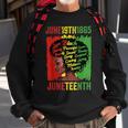Junenth Is My Independence Day Black Queen Black Pride Sweatshirt Gifts for Old Men
