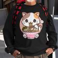 Kawaii Anime Ramen Cat Neko Sweatshirt Gifts for Old Men
