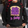 Kawaii Pb&J Peanut Butter & Jelly Matching Blueberry Jam Sweatshirt Gifts for Old Men