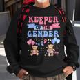 Keeper Of The Gender Reveal Baby Bear Balloons Pink Or Blue Sweatshirt Gifts for Old Men